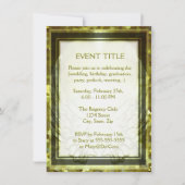 Invitation Ailes de coeur et d'ange d'or (Devant)