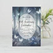 Invitation Ailes éclairées par la lune et fête d'anniversaire (Debout devant)