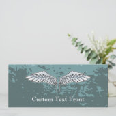 Invitation Ailes gris-bleu (Debout devant)