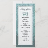 Invitation Ailes gris-bleu (Dos)