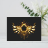 Invitation Ailes steampunk (Debout devant)
