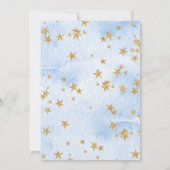 Invitation Aimé à la lune et le dos Baby Boy Shower (Dos)