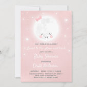 Invitation Aimé À L'Invitation De La Lune Et Du Baby shower D (Devant)