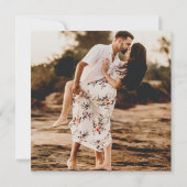 Invitation Aimee Rustic Script Mariage moderne (Dos)