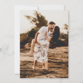 Invitation Aimee Rustic Script Mariage moderne (Dos)