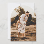 Invitation Aimee Rustic Script Mariage moderne (Dos)