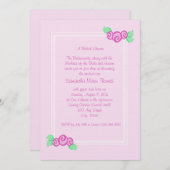 Invitation Aimer Buds/ Rose (Devant / Derrière)