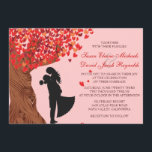 Invitation Aimer Couple Initials Mariage de automne de chêne<br><div class="desc">Aimer Couple Initials Mariage de automne de chêne</div>