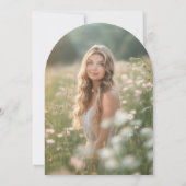 Invitation Aimer Floral Bow rose dans la Fête des mariées Arc (Dos)