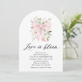 Invitation Aimer Floral Bow rose dans la Fête des mariées Arc (Debout devant)
