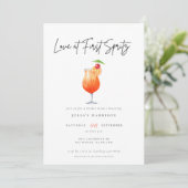 Invitation Aimer L'Aquarelle À La Première Fête des mariées S (Debout devant)