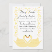 Invitation Aimer les cygnes (Devant)