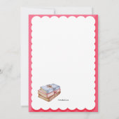 Invitation Aimer lire l'invitation du club de livres (Dos)