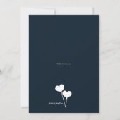 Invitation Aimez l'invitation de Fête de la mariée de robe (Dos)