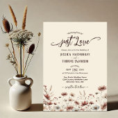 Invitation Aimez ! Rustique Boho Chic Mariage Fleur sauvage