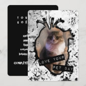 Invitation aimez votre journée de familier (Devant / Derrière)