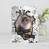 Invitation aimez votre journée de familier (Debout devant)