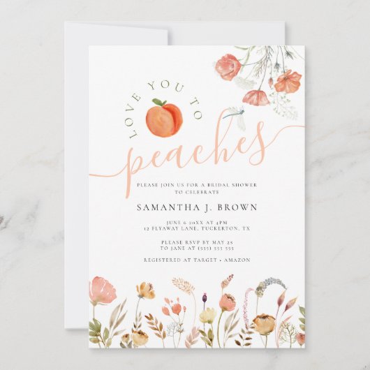 Invitation Aimez-Vous À Apprendre Fête des mariées Élégante (Devant)