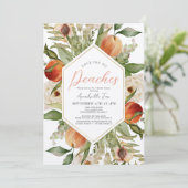 Invitation Aimez-vous à pêcher la Fête des mariées florale (Debout devant)