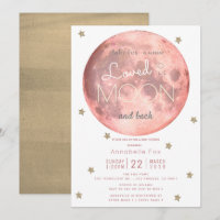 Aimez-vous au Baby shower d'or rose lune