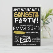 Invitation Aint Nothin' mais un Hip hop du parti Gangsta Birt (Debout devant)