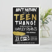 Invitation Aint Nuthin mais un Ado Thang Hip hop Anniversaire (Debout devant)