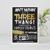 Invitation Aint Nuthin mais un Hip hop de trois thang 3e anni (Debout devant)