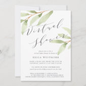 Invitation Air Botanical Virtual Bridal ou Baby shower (Devant)