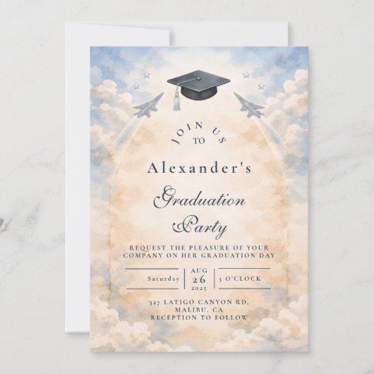 Invitation Air Force Academy Graduation (Devant)