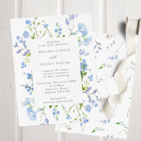 Air France Regency Mariage floral bleu clair