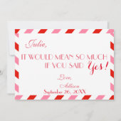 Invitation Air Mail Seras-Tu Ma Jeune Femme D'État (Dos)