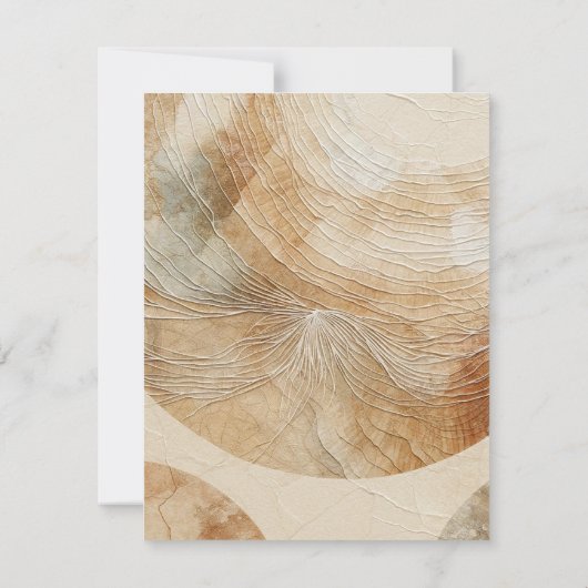 Invitation Air Neutre Élément naturel Bohémien Boho RSVP (Dos)