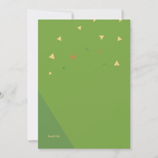 Invitation Aire de jeux journée ensoleillée (Dos)