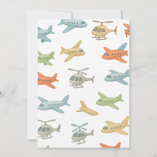 Invitation Airplane Boy 1st Birthday | Fun Sky Theme Party (Dos)