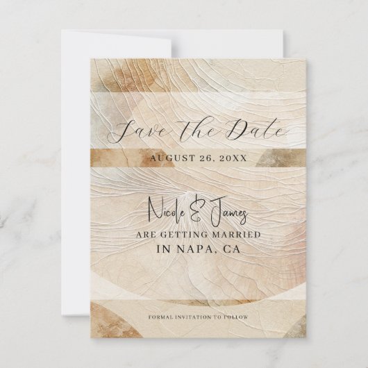 Invitation Airy Neutral Natural Element Boho Enregistrer la d (Devant)