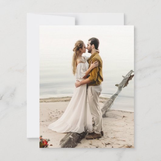 Invitation Airy Neutral Natural Element Boho Enregistrer la d (Dos)