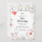 Invitation Ajouter Doctor Heart Infirmière inscrite Rn 30e an (Devant)
