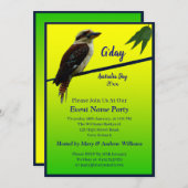 Invitation Ajouter du texte d'année, Kookaburra Australian Pa (Devant / Derrière)