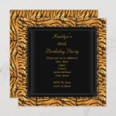 Invitation Ajouter Fête d'âge Anniversaire Sauvage Exotique M (Devant / Derrière)