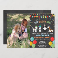 AJOUTER LA PHOTO - Chien Chiot Anniversaire Chalk 