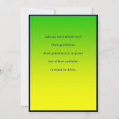 Invitation Ajouter le texte de l'année, Fête d'Australie Kook (Dos)