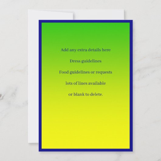 Invitation Ajouter le texte de l'année, Wattle Gum Leaf Austr (Dos)