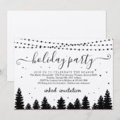 Invitation Ajouter Logo de l'entreprise, Fête de Noël d'affai (Devant / Derrière)