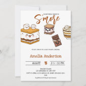 Invitation ajouter S'more au Baby shower Love marshmallow (Devant)