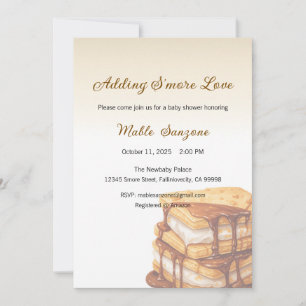 Invitation Ajouter S'more Love Invitation, Baby shower