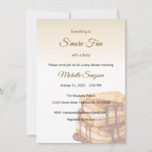 Invitation Ajouter S'more Love Invitation, Baby shower