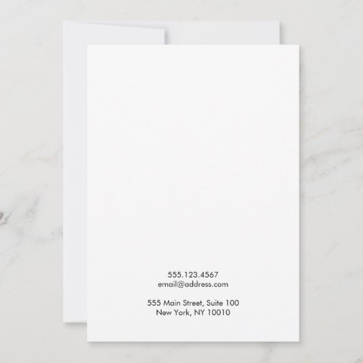 Invitation Ajouter un logo blanc grand collier affichage (Dos)