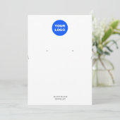 Invitation Ajouter un logo grand collier à oreille écran (Debout devant)