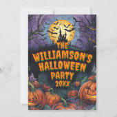 Invitation Ajouter un nom Année Halloween (Devant)