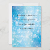 Invitation Ajouter un nom Correspondance Joyeux Noël Blue Par (Dos)